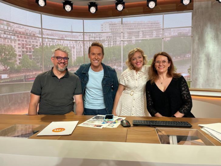 Les membres de France TV et Vous sur  Télématin avec Maya Lauqué et Damien Thévenot